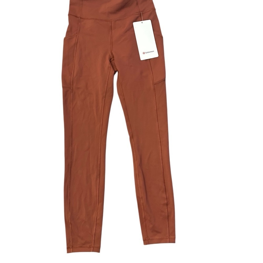 Lululemon Invigorate High-Rise Tight  Leggings 25" Womens 4 Dark Terracotta NWT - Picture 6 of 10